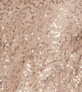 R & M Richards Women's Sequined Lace Cape Overlay Short Sleeve Boat Neck Short Party Sheath Dress Brown Size 8 Petite