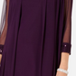 R & M Richards Women's Embellished Dress & Duster Jacket Purple Size 16