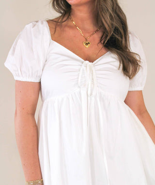 Aiblee - Graceful Perfection Poplin Babydoll Mini dress