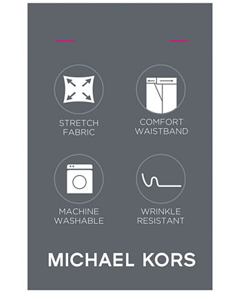 Michael Kors Men's Flat Front Dress Pants Brown Size 34X32