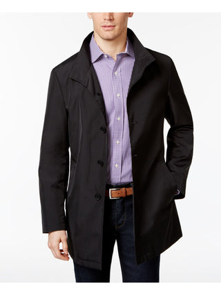 Calvin Klein Men's Raincoat Jacket Black Size 40