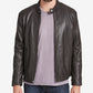 Marc New York Men's Leather Moto Jacket Brown Size Small