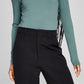 And Now This Women's Turtleneck Long Sleeve Solid Top Green Size X-Small