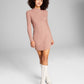 And Now This Women's Directional Ribbed Bodycon Dress Pink Size XS