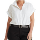 Ralph Lauren Women's Linen Dolman Sleeve Shirt White Size 1X