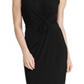 Ralph Lauren Women's Ruched Jersey Dress Black Size12Petite