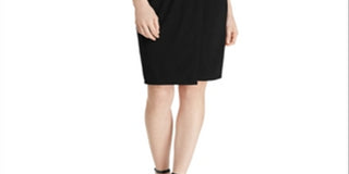Ralph Lauren Women's Ruched Jersey Dress Black Size12Petite