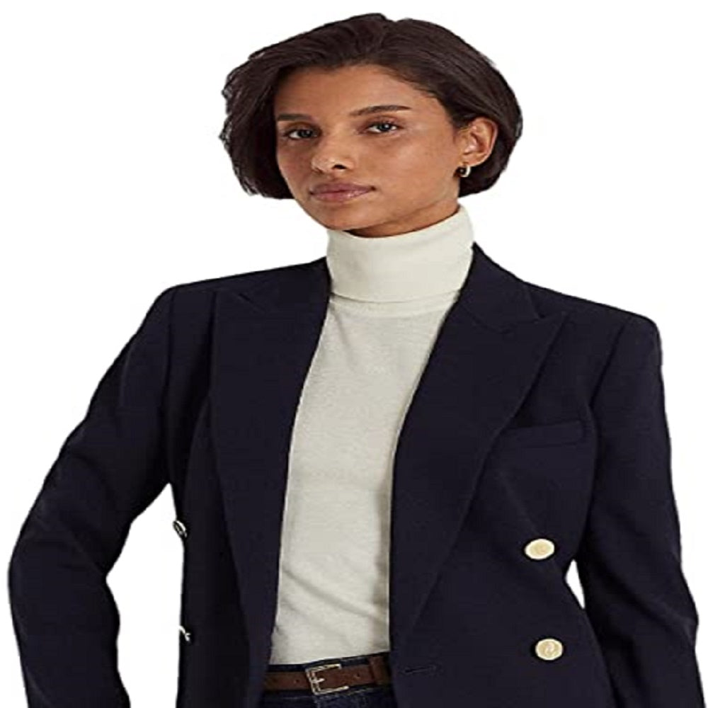 Ralph Lauren Women's Stretch Wool Blazer Blue Size 6