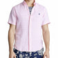 Polo Ralph Lauren Men's Linen Short Sleeve Button Up Shirt Pink Size Small