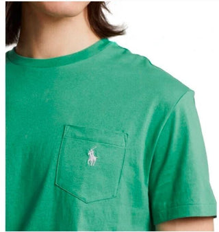Polo Ralph Lauren Men's Classic Fit Jersey Pocket T-Shirt Green Size Medium