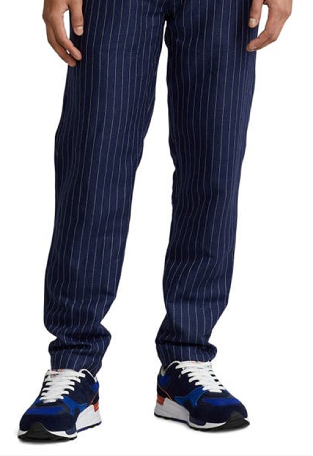 Polo Ralph Lauren Men's Tailored Linen Blend Pants Blue Size Small