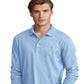 Polo Ralph Lauren Men's Classic Fit Long Sleeve Soft Cotton Polo Blue Size Large