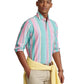 Polo Ralph Lauren Men's Classic Fit Striped Oxford Shirt Pink Size Large