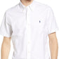 Polo Ralph Lauren Men's Short Sleeve Cotton Button Down Shirt White Size X-Large