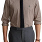 Ralph Lauren Men's Classic Fit Plaid Twill Longsleeve Woven Shirt Brown Size L
