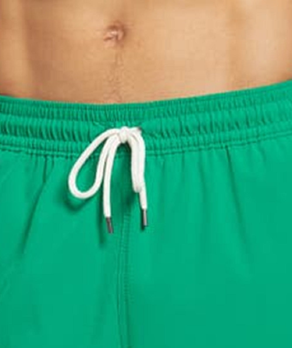 Polo Ralph Lauren Men's Traveler Solid Swim Trunks Green Size Medium