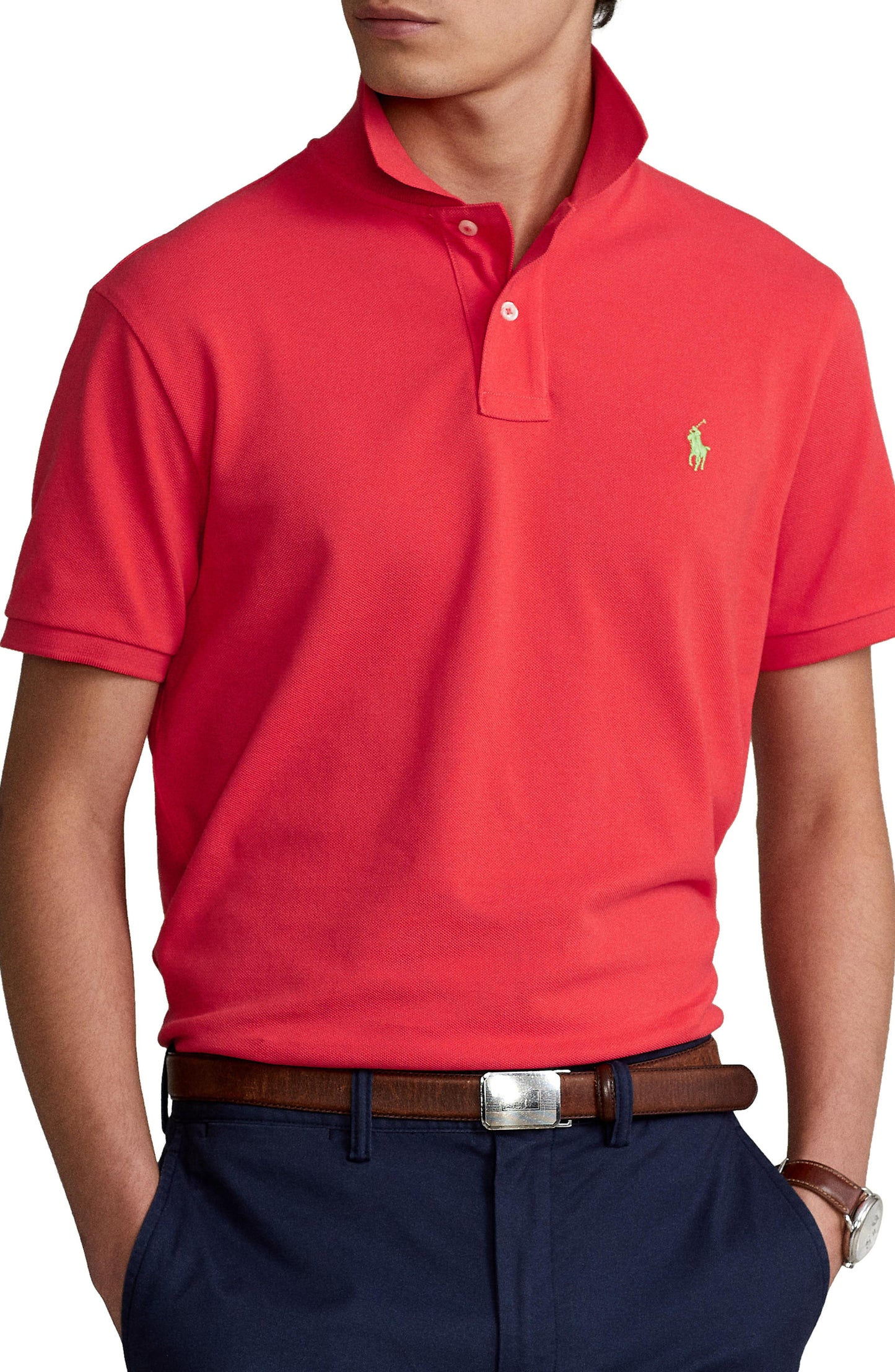 Polo Ralph Lauren Men's Cotton Polo Shirt Red Size XX-Large