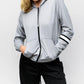 Fever Women's Reneu Earth Zip Up Hoodie Gray Size Large