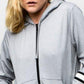 Fever Women's Reneu Earth Zip Up Hoodie Gray Size Large