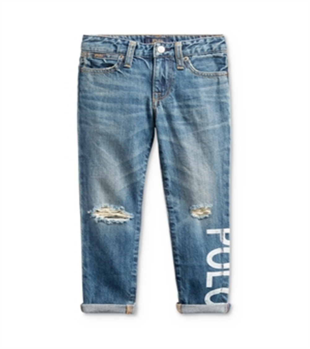 Ralph Lauren Girl's Polo Astor Slim Boyfriend Jeans Blue Size 6X