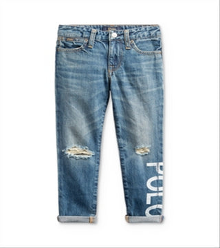 Ralph Lauren Girl's Polo Astor Slim Boyfriend Jeans Blue Size 6X