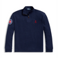 Polo Ralph Lauren Men's Quarter Zip Cubs Pullover Sweater Blue Size X-Large