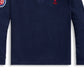Polo Ralph Lauren Men's Quarter Zip Cubs Pullover Sweater Blue Size X-Large
