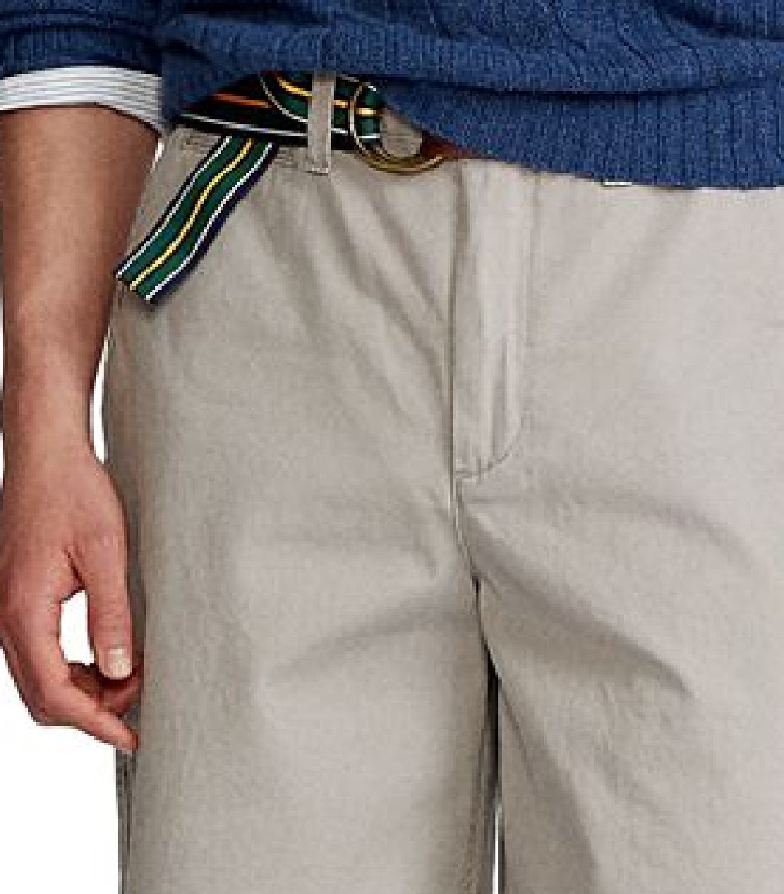 Polo Ralph Lauren Men's Slim Fit Cotton Blend Shorts Gray Size 36