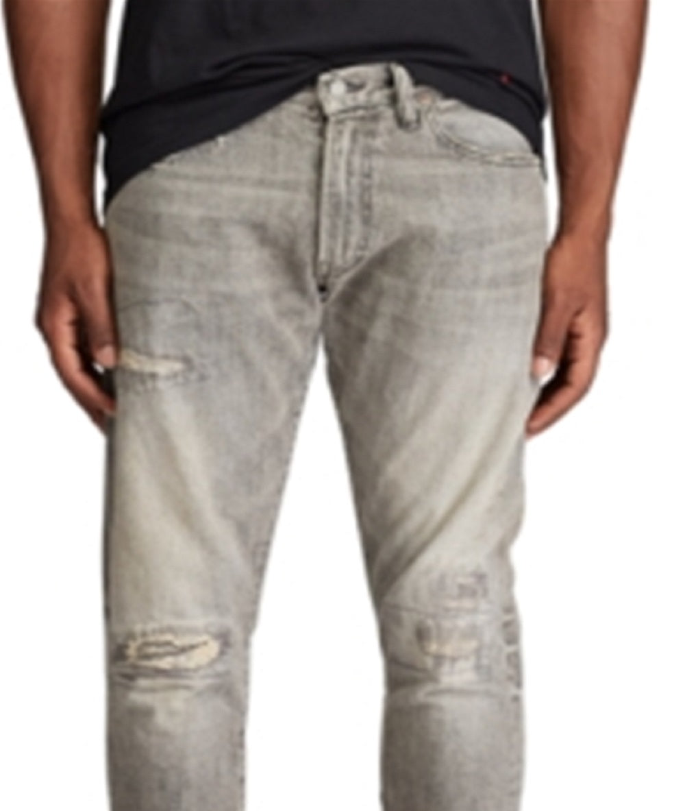 Polo Ralph Lauren Men's Sullivan Slim Graphic Jeans Gray Size 36X34