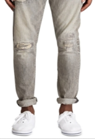 Polo Ralph Lauren Men's Sullivan Slim Graphic Jeans Gray Size 36X34