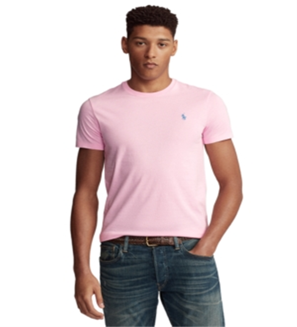 Polo Ralph Lauren Men's Classic Fit Jersey T-Shirt Pink Size Large
