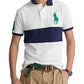 Polo Ralph Lauren Men's Custom Slim Fit Big Pony Mesh Polo Shirt White Size Large