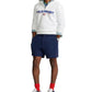 Polo Ralph Lauren Men's Flat Front Piqué Shorts Blue Size X-Large