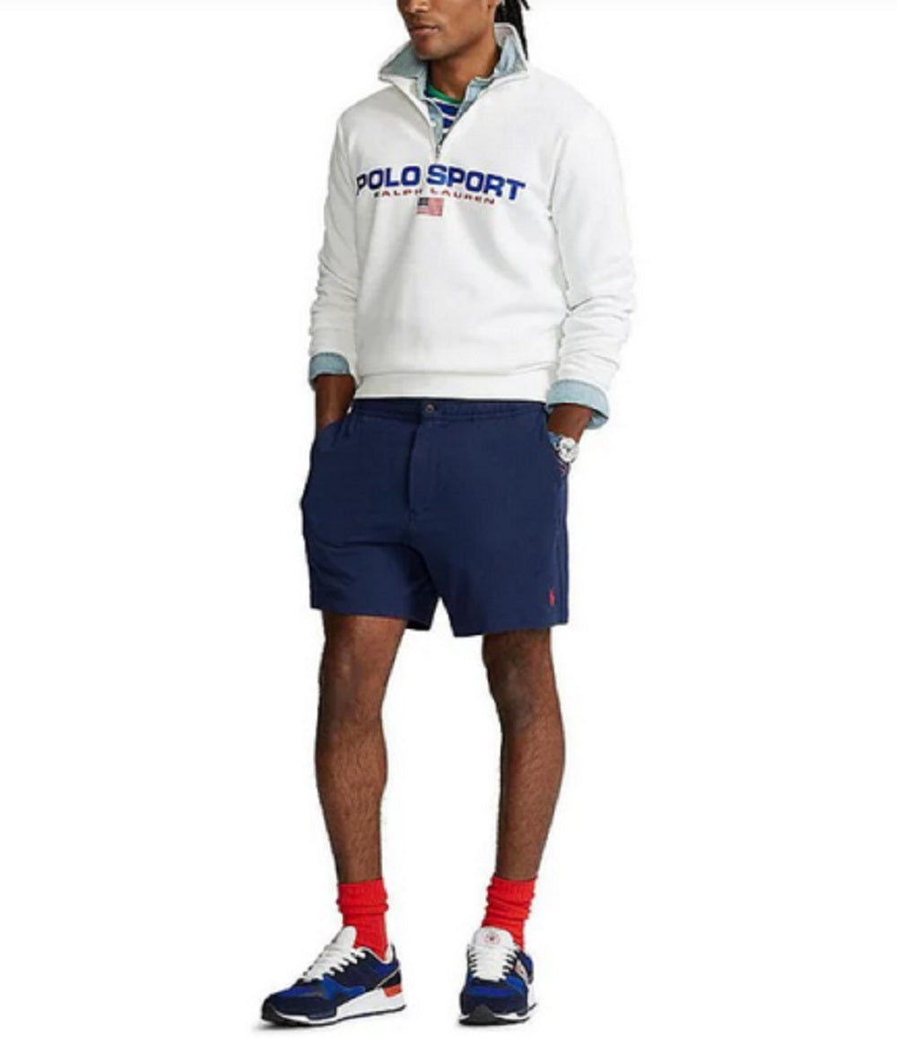 Polo Ralph Lauren Men's Flat Front Piqué Shorts Blue Size X-Large