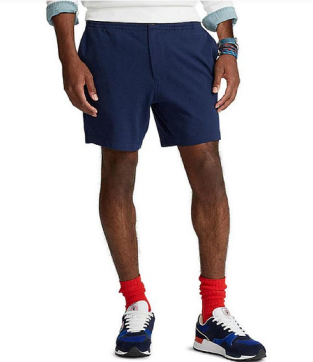 Polo Ralph Lauren Men's Flat Front Piqué Shorts Blue Size X-Large