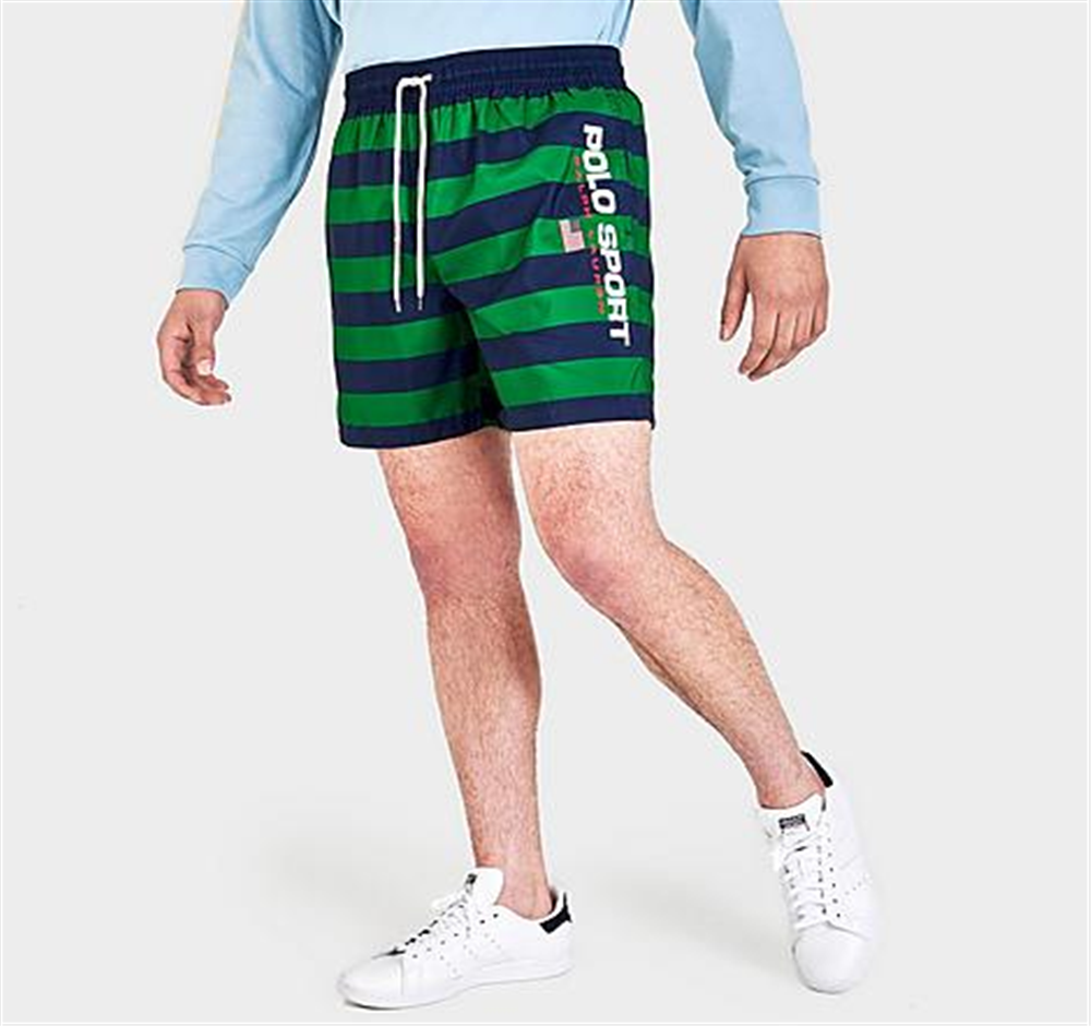 Polo Ralph Lauren Men's Polo Sport Traveler Swim Shorts Green Size Medium