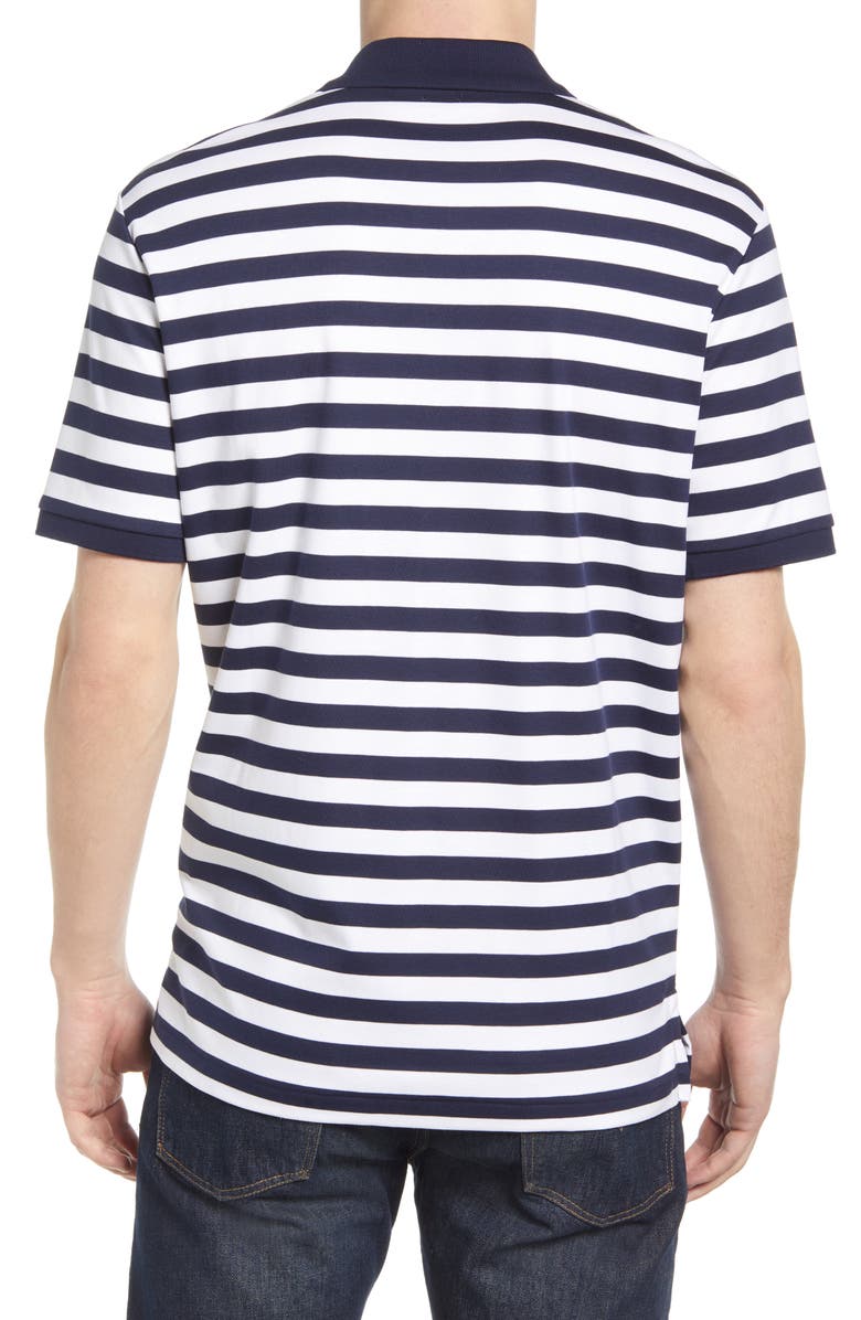 Polo Ralph Lauren Men's Stripe Cotton Polo Blue Size Small