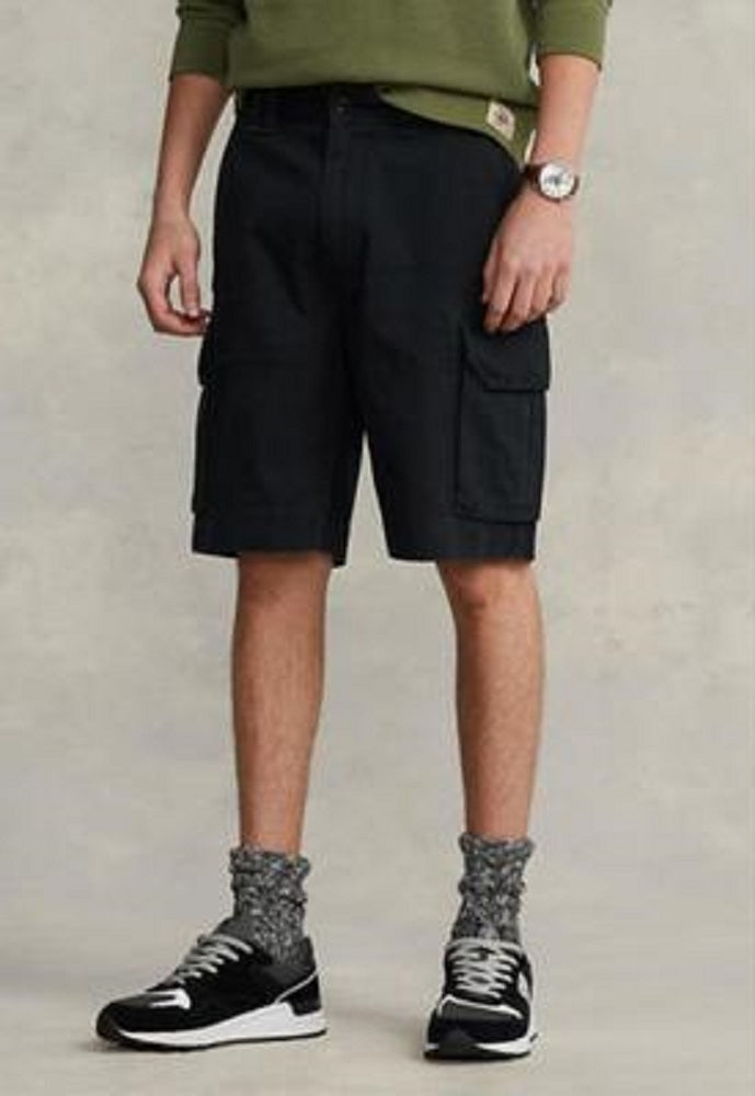 Polo Ralph Lauren Men's 1Relaxed Fit Twill Cargo Short Black Size 38