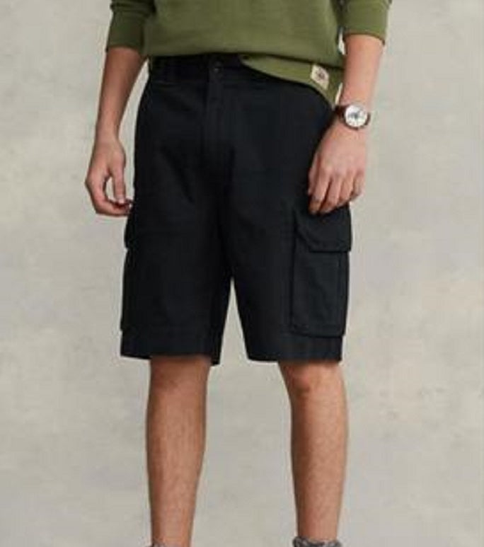 Polo Ralph Lauren Men's 1Relaxed Fit Twill Cargo Short Black Size 38
