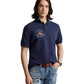 Polo Ralph Lauren Men's Classic Fit Flag Mesh Polo Shirt Blue Size X-Large