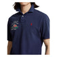 Polo Ralph Lauren Men's Classic Fit Flag Mesh Polo Shirt Blue Size X-Large