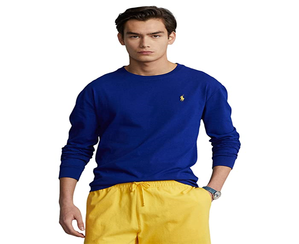 Polo Ralph Lauren Men's Classic Fit Polo Pony Jersey T-Shirt Blue Size XX-Large