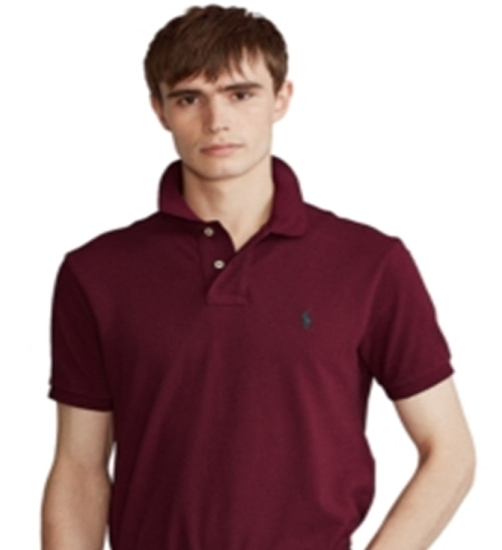 Polo Ralph Lauren Men's Mesh Polo Shirt Red Size Medium