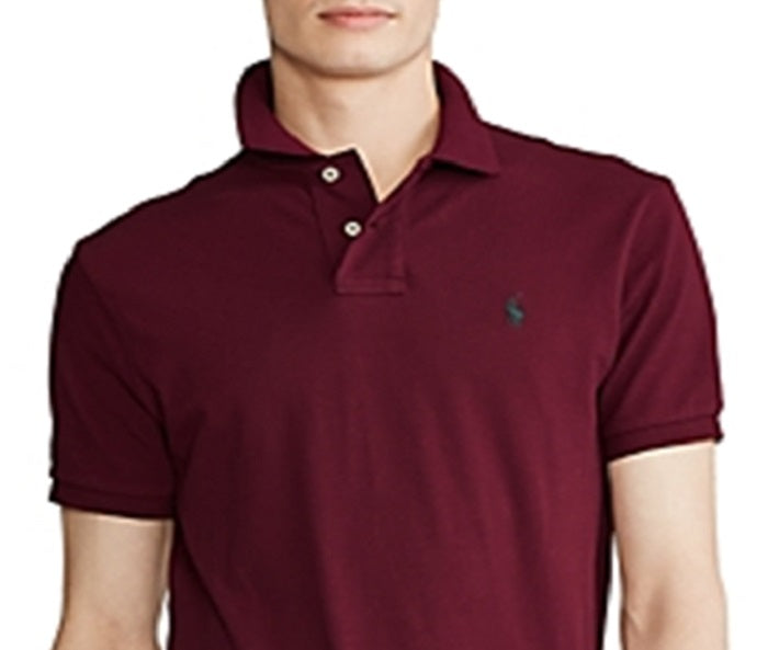 Ralph Lauren Men's Mesh Polo Shirt Red Size X-Large