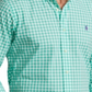 Polo Ralph Lauren Men's Classic Fit Gingham Stretch Poplin Shirt Green Size XX-Large