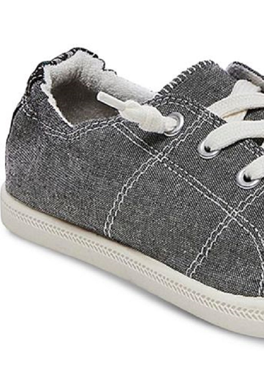 Madden Girl Women's Baailey Lace up Sneakers Gray Size 7.5M