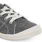 Madden Girl Women's Baailey Lace up Sneakers Gray Size 7.5M