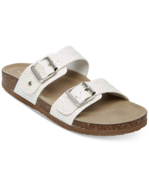 Madden Girl Women's Brando Footbed Sandals White Size 6.5M