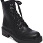 Madden Girl Women's Alicee Closed Toe Mid Calf Combat Boots Black Size 8 M
