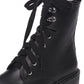 Madden Girl Women's Alicee Closed Toe Mid Calf Combat Boots Black Size 8 M